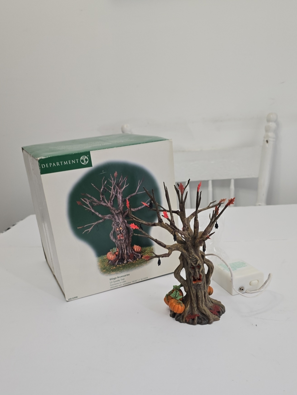 Vintage Department 56 Halloween Lit Spooky Tree Village Accessories